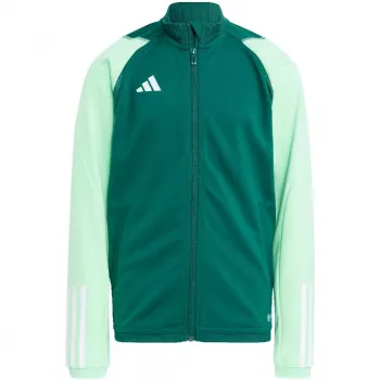 adidas Tiro 23 sacensību treniņu džemperis bērnu komandas zaļš HU1314