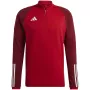 adidas Tiro 23 sacensību treniņu tops vīriešu komandas spēcīgi sarkans
