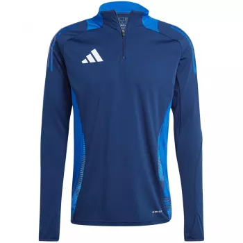 adidas Tiro 24 Competition treniņu tops komandas tumši zils 2 / balts vīriešu šaurs piegriezums garām piedurknēm AEROREADY pārstrādāts poliesters futbola krekls S