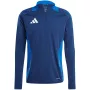 adidas Tiro 24 Competition treniņu tops komandas tumši zils 2 / balts vīriešu šaurs piegriezums garām piedurknēm AEROREADY pārstrādāts poliesters futbola krekls S