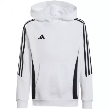 adidas Tiro 24 džemperis ar kapuci balts IR7506 128cm