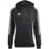 adidas Tiro 24 treniņu kapuce vīriešu sporta krekls melns IJ9957