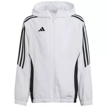 adidas Tiro 24 treniņu jaka bērnu balta 140 cm