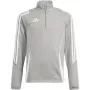adidas Tiro 24 treniņu tops bērnu džemperis pelēks 128cm