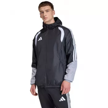 adidas Tiro 26 sacensību visu laikapstākļu vīriešu jaka melna XL