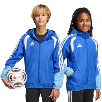adidas Tiro 26 Sacensību visiem laikapstākļiem jauniešu jaka Zila 164cm