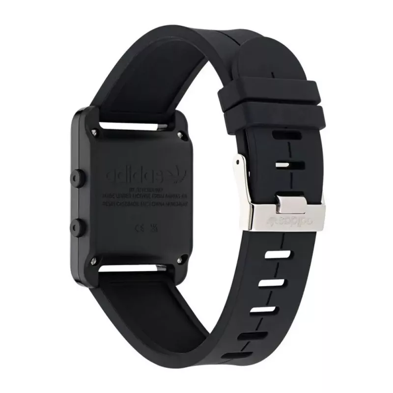 Adidas Unisex AOST23568 Kvarca analogais pulkstenis 31mm Melns Silikons