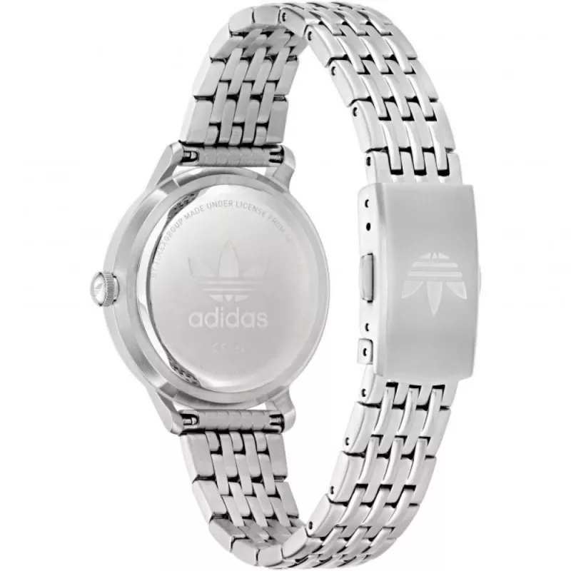 Adidas Unisex Digitalais Kvarca Pulkstenis AOSY22065 34mm Sudrabs Melns