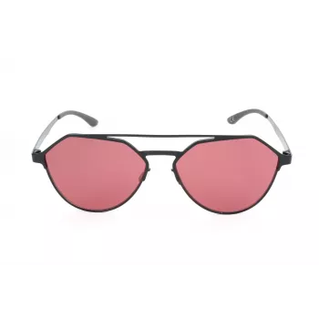 ADIDAS Unisex saulesbrilles AOM009-009GLS 57/15/145 mm Melns rāmis Pelēkas lēcas UV400
