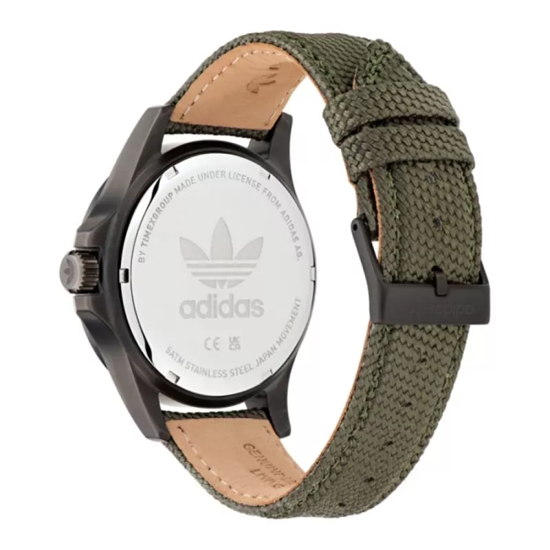 Adidas Unisex Pulkstenis AOFH23017 44mm Nerūsējošais Tērauds Kvarca Analogais