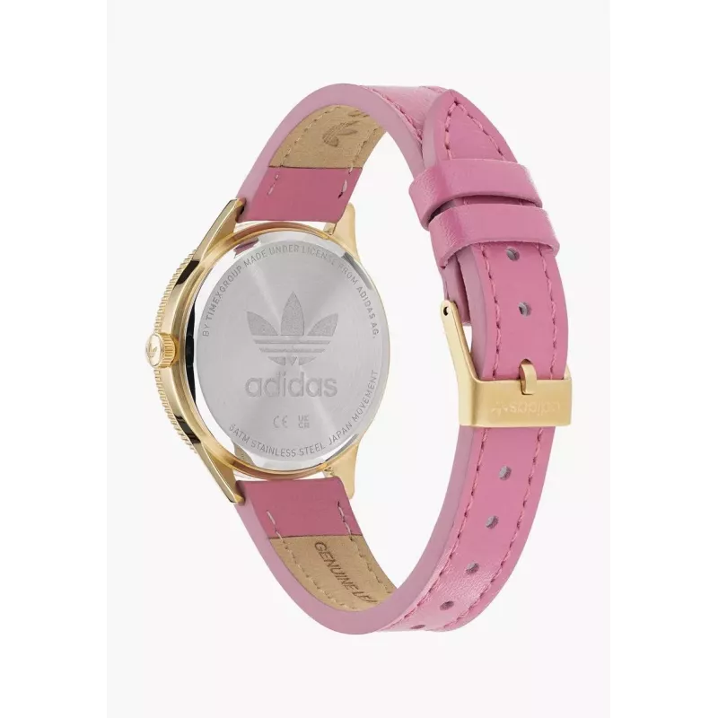 Adidas sieviešu pulkstenis AOFH22509 36mm rozā zelta balts silikons