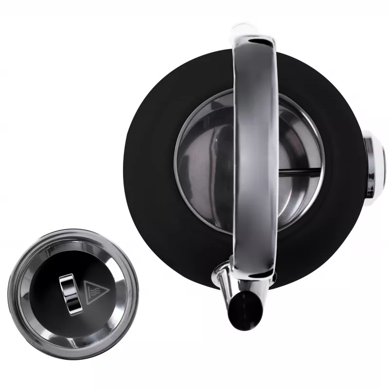 Adler AD 1346B Elektriskā tējkanna 1,7 L, 2200 W, melna, metāliska