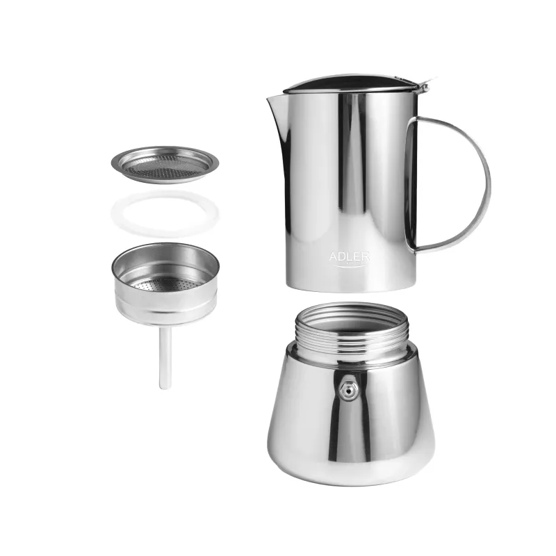 Adler AD 4417 kafijas dzirnaviņas, 150 W, 75 g, nerūsējošais tērauds, sudrabs/melns