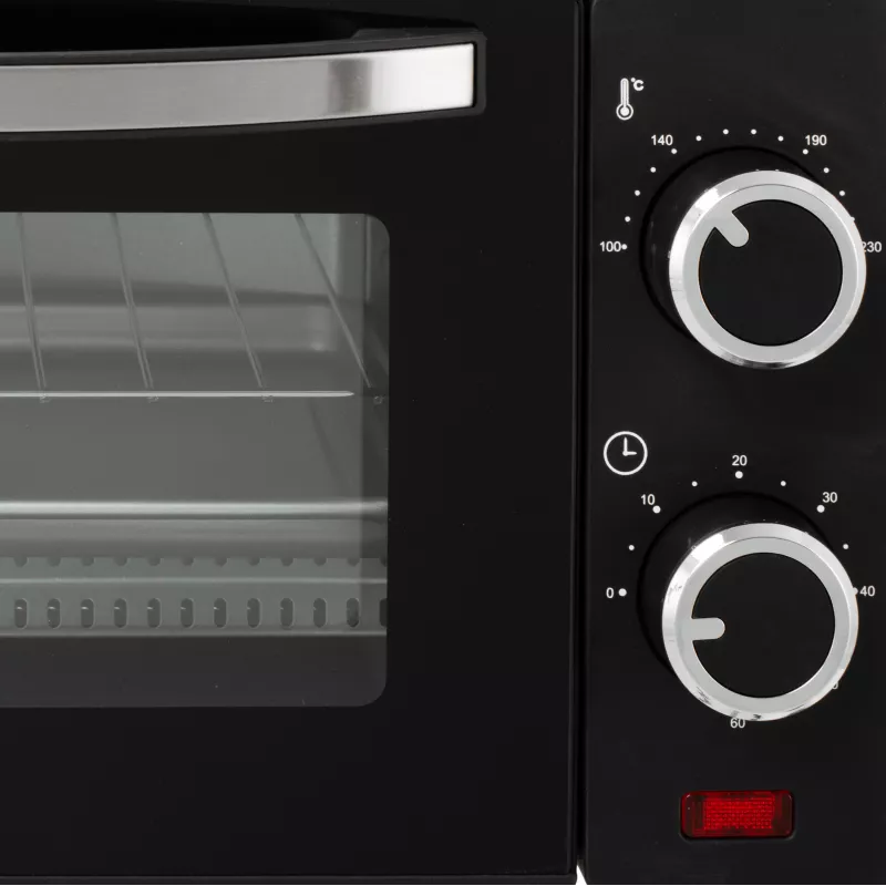 Adler AD 6032 kompakta elektriskā cepeškrāsns, 9 l, 650 W, melna