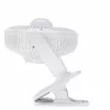 Adler AD 7335 uzlādējams skavas galda ventilators, 6W, 12,7 cm, 3 ātrumi, svārstības, balts
