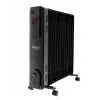 Adler Camry CR 7814 eļļas radiators ar tālvadības pulti, 2500 W, 3 jaudas līmeņi, 11 sekcijas, digitālais termostats, 24 stundu taimeris, LED displejs, aizsardzība pret pārkaršanu un apgāšanos, melns