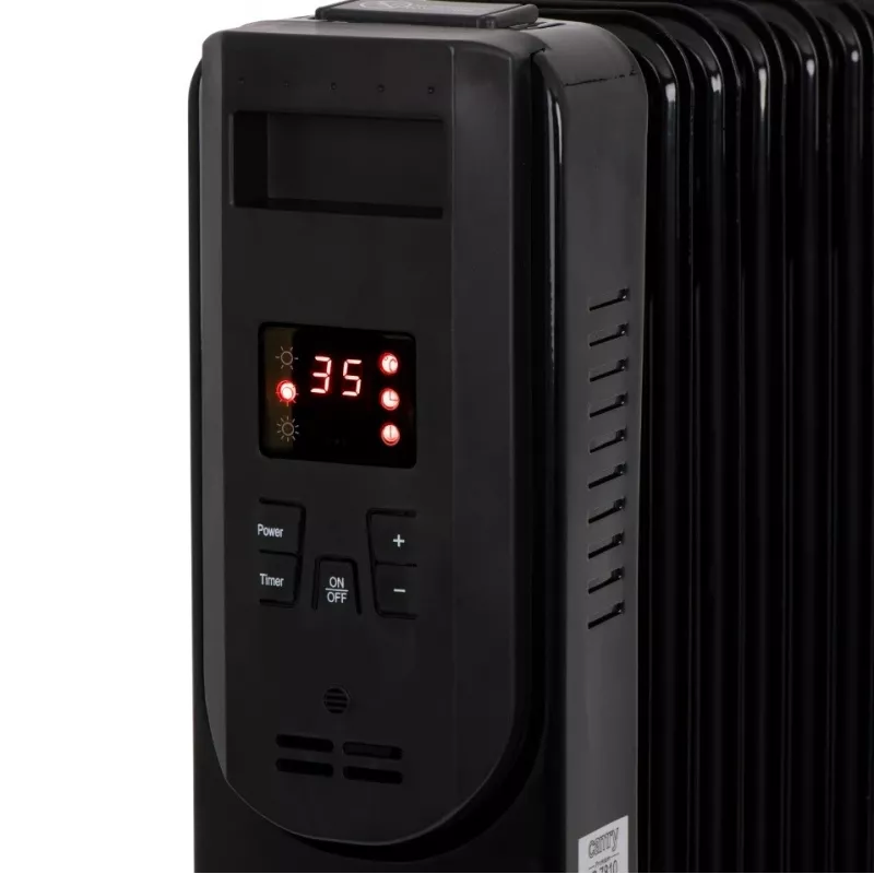 Adler Camry eļļas sildītājs CR 7820 2000W 9 sekciju eļļas radiators Balts/Pelēks