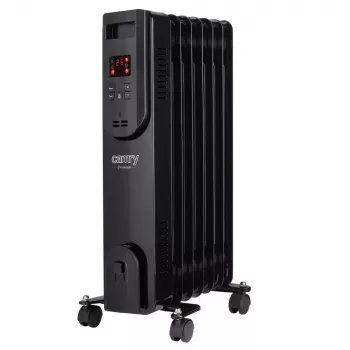 Adler CR 7812 Elektriskais eļļas radiators ar tālvadības pulti, 7 sekcijas, 1500 W, melns