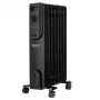 Adler CR 7812 Elektriskais eļļas radiators ar tālvadības pulti, 7 sekcijas, 1500 W, melns