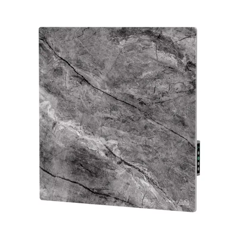 AENO Premium Eco Smart Quadro sienas sildītājs 500W, 50x50cm, rūdīts stikls, infrasarkanais+konvekcijas, LED displejs, Wi-Fi, antīkais marmors, ierobežots izdevums