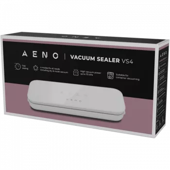 AENO Vakuuma iepakošanas iekārta, balta, LED displejs, 230V AC, 130W, -65kPa
