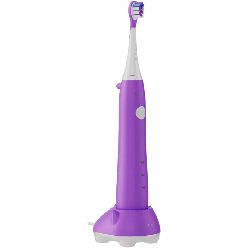 AENO bezvadu zobu birste, violeta, 3 birstes galviņas, 600mAh, 5 režīmi, viedais atgādinājums