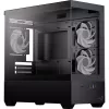 AEROCOOL P300D G-BK-v1 Mini Tower ATX korpuss, melns, rūdīts stikls