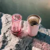 AeroPress Go Plus kafijas pagatavotājs ar rozā termokrūzi 475 ml