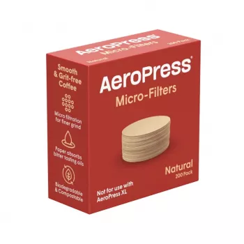 AeroPress papīra mikro filtri dabīgi 200 gab.