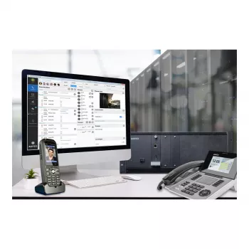 AGFEO ES 730 IT IP komunikāciju sistēma (PBX) – 100 abonentu, 100 SIP maģistrāļu, 30 VoIP zvanu, Gigabit Ethernet, USB, ugunsmūris, VPN, UC-Suite, CTI, Web GUI