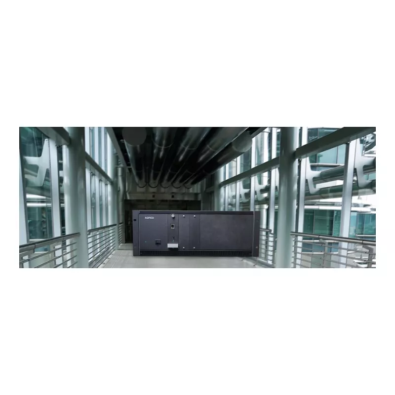 AGFEO ES 730 IT IP komunikāciju sistēma (PBX) – 100 abonentu, 100 SIP maģistrāļu, 30 VoIP zvanu, Gigabit Ethernet, USB, ugunsmūris, VPN, UC-Suite, CTI, Web GUI