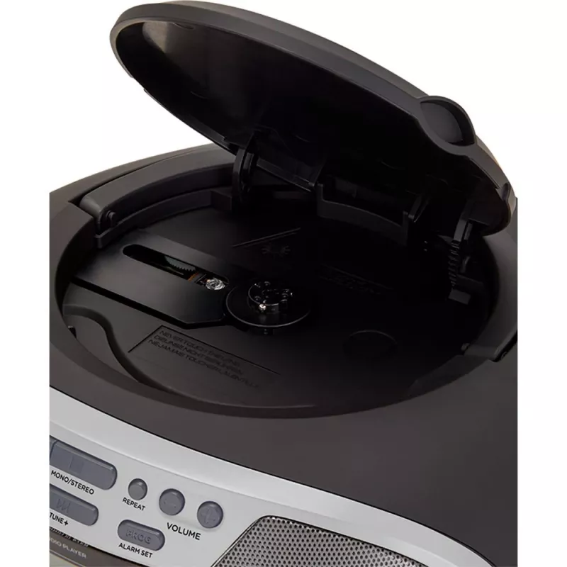 Aiwa BBTU-400SL pārnēsājama stereo sistēma CD/FM RDS/USB/Bluetooth sudraba MP3 atskaņošana