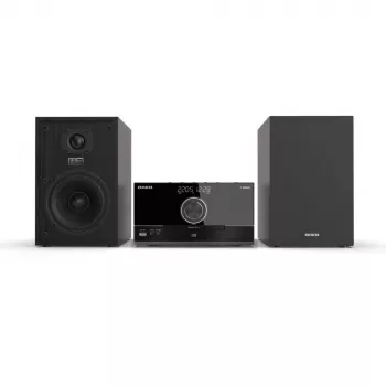 Aiwa MSBTU-600 50W Bluetooth CD Micro Hi-Fi System ar FM Radio, USB, Aux-in, LED Display, Remote Control, Melns