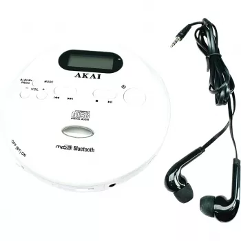 AKAI ACDP-100 pārnēsājams CD atskaņotājs ar FM radio un pretlēcienu aizsardzību