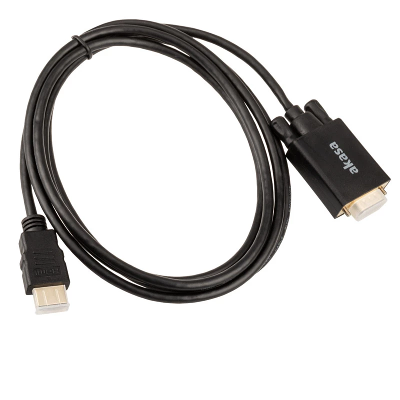 Akasa AK-CBHD26-20BK HDMI uz VGA adaptera kabelis 2m Melns