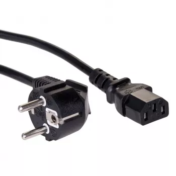 Akyga AK-PC-06A barošanas vads 3m CEE 7/7 uz IEC C13 melns
