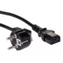Akyga AK-PC-06A barošanas vads 3m CEE 7/7 uz IEC C13 melns