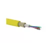 ALANTEC FOK-U8J-SM-B-1 Fiber Optic Cable, Singlemode G.657.A1, 8 Fibers, 9/125 µm, LSOH, B2ca, FireHardy, Universal