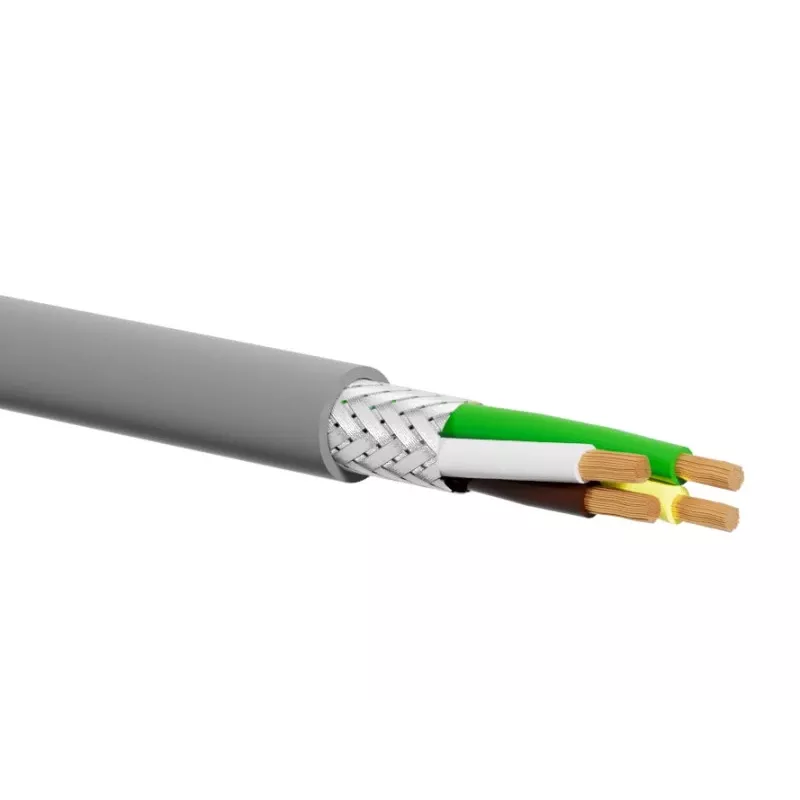 ALANTEC KS-LIYCY-PV-04100-500 Ekranēts vadības kabelis LiYCY 4x1,00 mm² PVC Pelēks 500 m