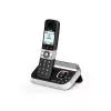 ALCATEL 8517110010 Bezvadu DECT telefona sistēma ar 2 klausulēm, 1,5 collu dzintara displeju un telefonu grāmatu