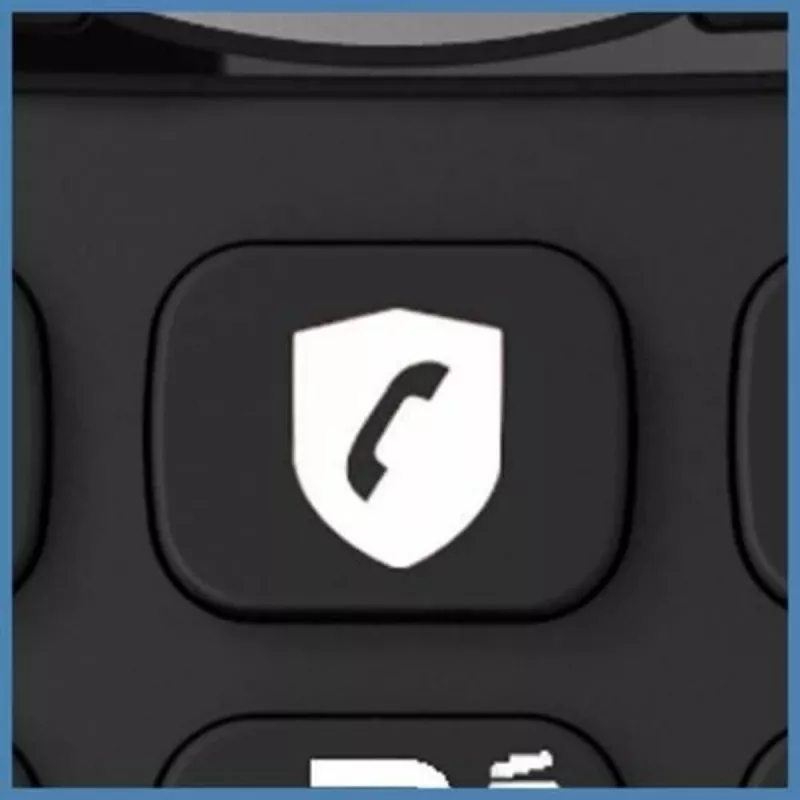 Alcatel 8517110010 DECT bezvadu telefona klausule ar 1,5 collu dzintara krāsas fona apgaismojumu
