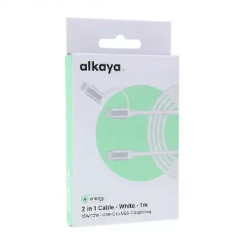 ALKAYA Speed Flex Pīts Datu Kabelis 65W 1m Balts (CL-60006)