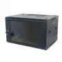 ALLNET 19 inch sienas stiprinājuma korpuss 15U 1-detaļu 600mm dziļums Melns Flat Pack SMA sērija