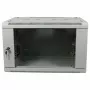 ALLNET 19 inch sienas montāžas korpuss 9U 1-daļas dziļums 450mm gaiši pelēks plakanā iepakojumā SMA sērija