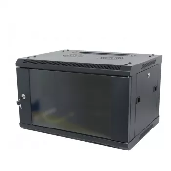 ALLNET SMA-Series 19 inch sienas stiprinājuma korpuss 9U 1-daļa 600mm dziļums melns Flat Pack