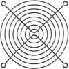 Alphacool 120mm ventilatora režģis melns (10337)