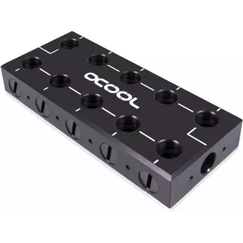 Alphacool 13024 HF kompresijas savienotājs G1/4 uz 13/10mm (3/8 inch ID x 1/2 inch OD) mīkstai caurulei - dziļi melns