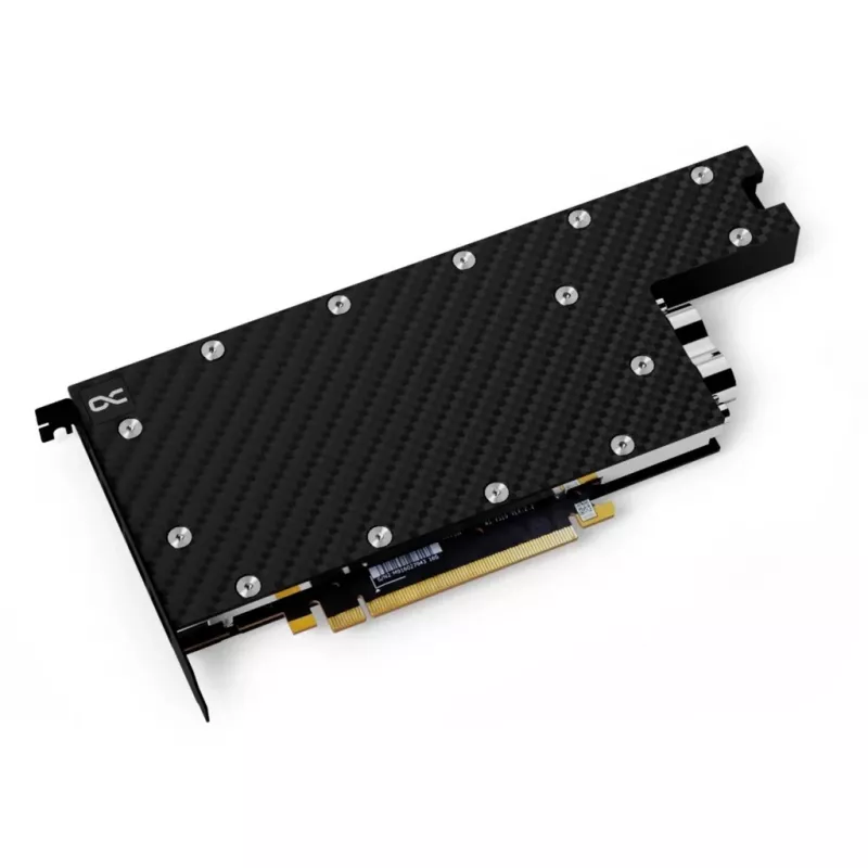 Alphacool 13725 CPU ūdens bloks ar aizmugurējo plāksni - niķelēts varš, akrila augšdaļa, G1/4 inch, Intel LGA 115x/1200/1700/2011/2066, AMD AM4
