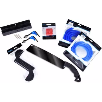Alphacool 29144 Cieto cauruļu locīšanas komplekts pielāgotai ūdens dzesēšanai – 12/13/16mm serdeņi, silikona ieliktņi, griezējs, nošķēlējs, mērlente, uzglabāšanas kārba