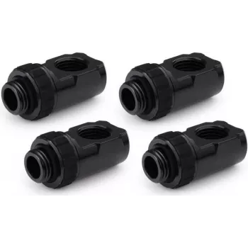 Alphacool Apex Grip 90° rotējošais adapters G1/4 vītne uz mātīti, melns, 4 gab. 14932